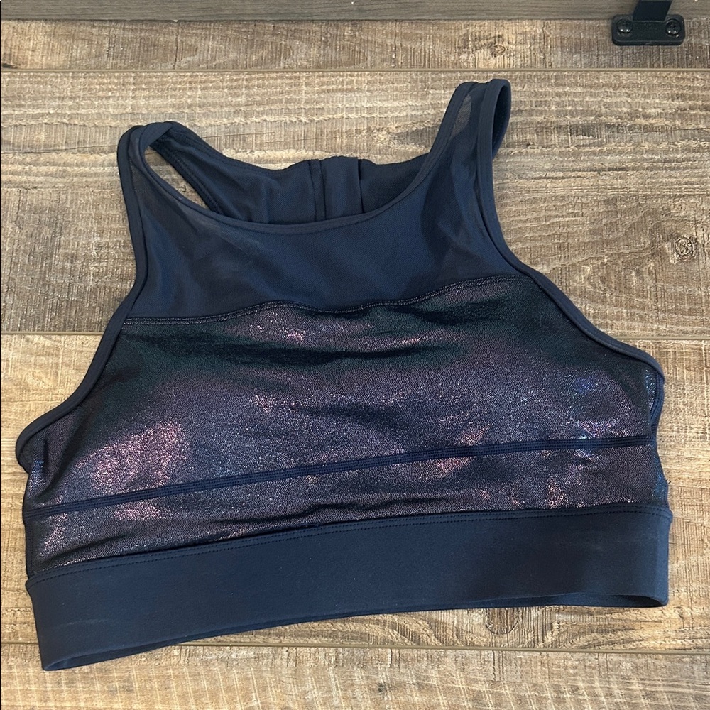 Zyia All Star Women's Black and Purple Sports Bra
